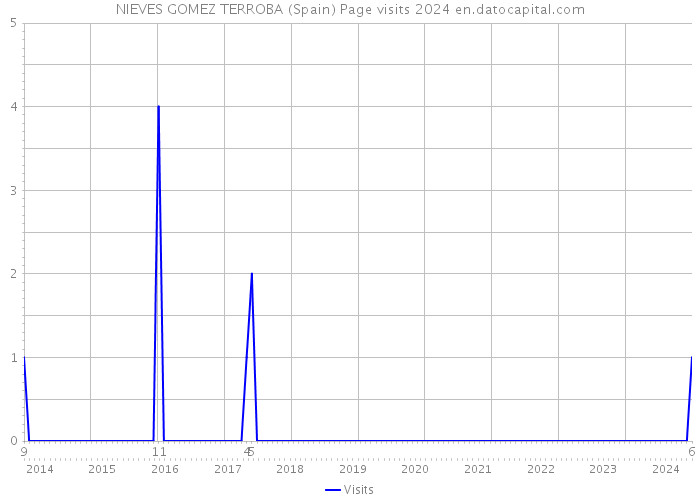 NIEVES GOMEZ TERROBA (Spain) Page visits 2024 