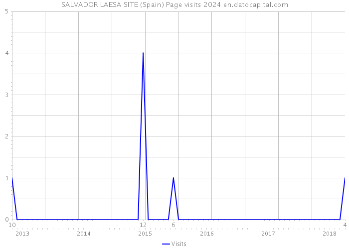 SALVADOR LAESA SITE (Spain) Page visits 2024 