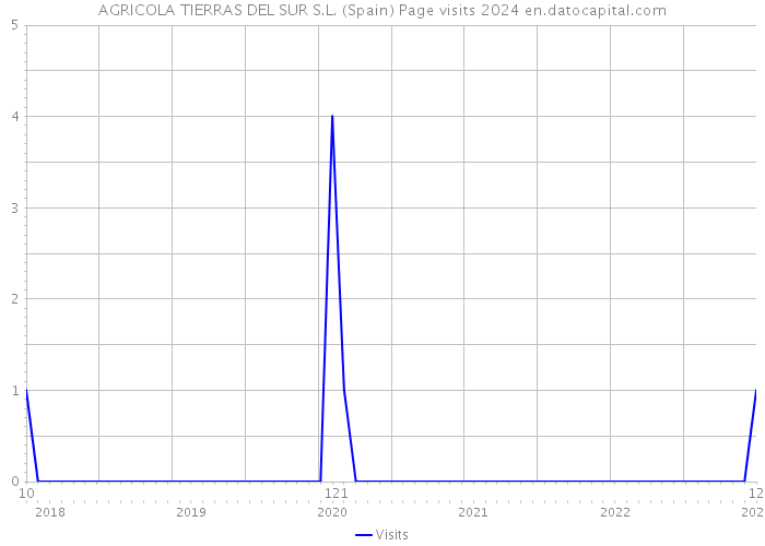 AGRICOLA TIERRAS DEL SUR S.L. (Spain) Page visits 2024 