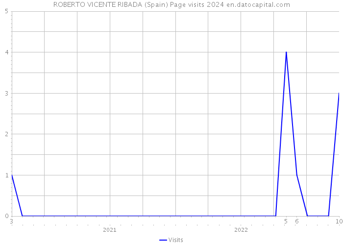 ROBERTO VICENTE RIBADA (Spain) Page visits 2024 