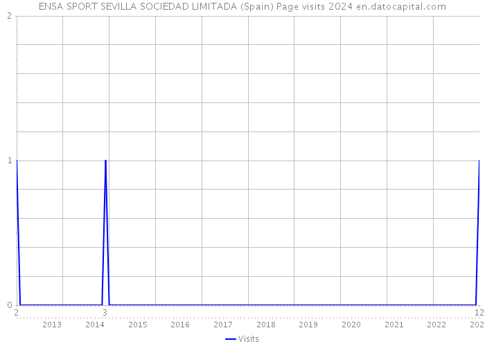 ENSA SPORT SEVILLA SOCIEDAD LIMITADA (Spain) Page visits 2024 