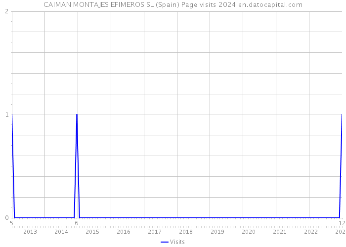 CAIMAN MONTAJES EFIMEROS SL (Spain) Page visits 2024 