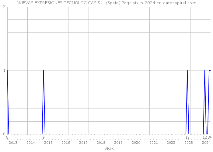 NUEVAS EXPRESIONES TECNOLOGICAS S.L. (Spain) Page visits 2024 