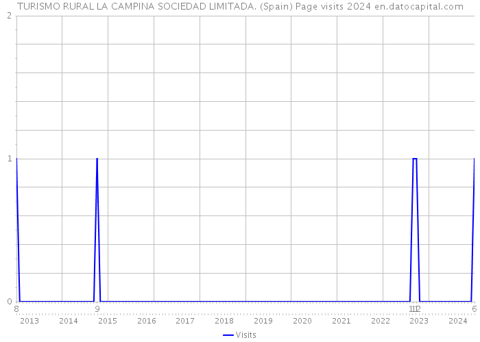 TURISMO RURAL LA CAMPINA SOCIEDAD LIMITADA. (Spain) Page visits 2024 