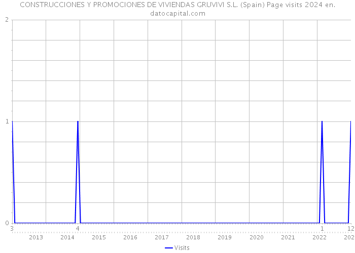 CONSTRUCCIONES Y PROMOCIONES DE VIVIENDAS GRUVIVI S.L. (Spain) Page visits 2024 