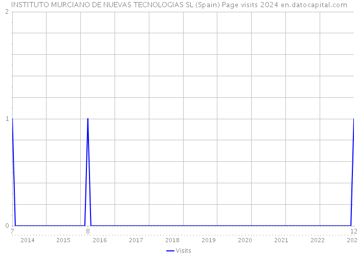 INSTITUTO MURCIANO DE NUEVAS TECNOLOGIAS SL (Spain) Page visits 2024 