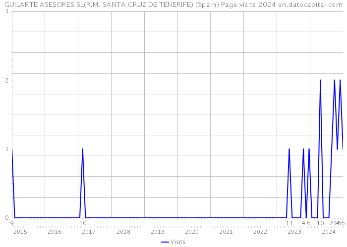 GUILARTE ASESORES SL(R.M. SANTA CRUZ DE TENERIFE) (Spain) Page visits 2024 