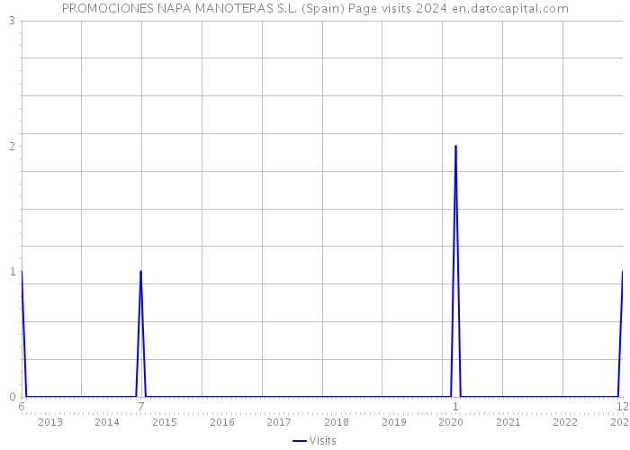 PROMOCIONES NAPA MANOTERAS S.L. (Spain) Page visits 2024 