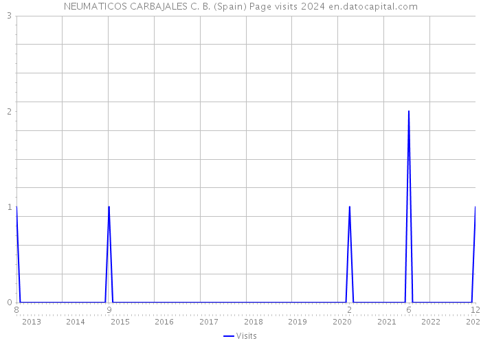 NEUMATICOS CARBAJALES C. B. (Spain) Page visits 2024 