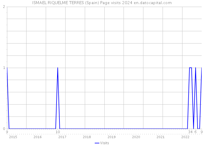 ISMAEL RIQUELME TERRES (Spain) Page visits 2024 