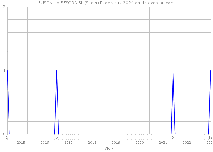 BUSCALLA BESORA SL (Spain) Page visits 2024 