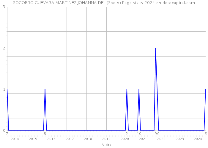 SOCORRO GUEVARA MARTINEZ JOHANNA DEL (Spain) Page visits 2024 