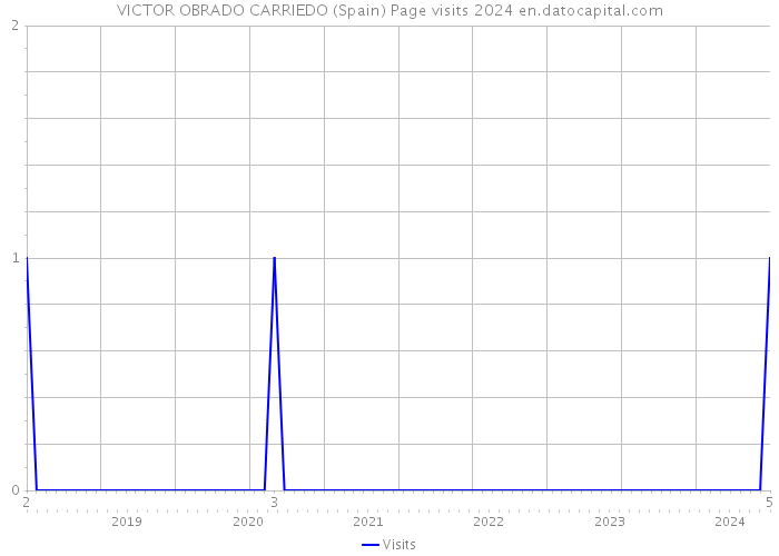 VICTOR OBRADO CARRIEDO (Spain) Page visits 2024 