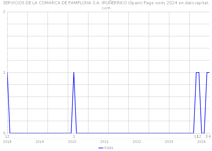 SERVICIOS DE LA COMARCA DE PAMPLONA S.A. IRUÑERRIKO (Spain) Page visits 2024 