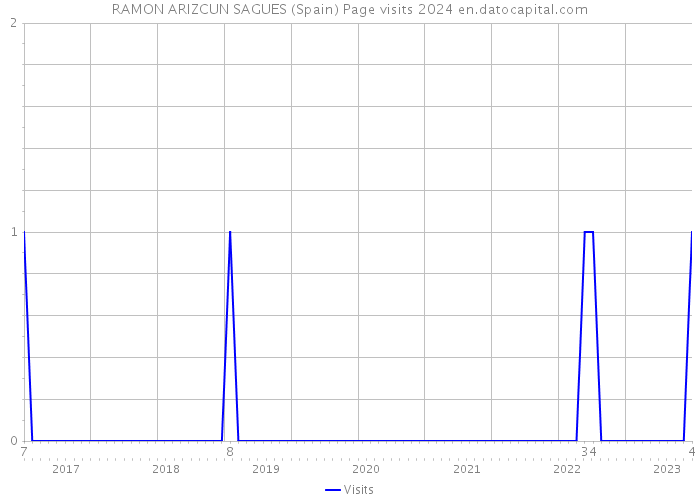RAMON ARIZCUN SAGUES (Spain) Page visits 2024 