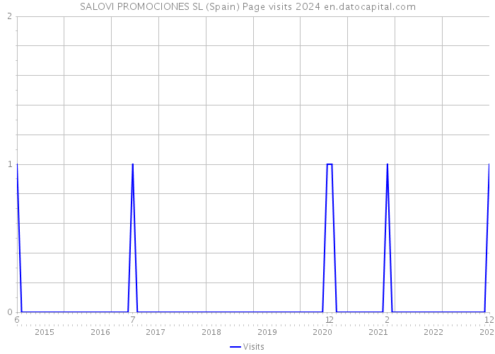 SALOVI PROMOCIONES SL (Spain) Page visits 2024 