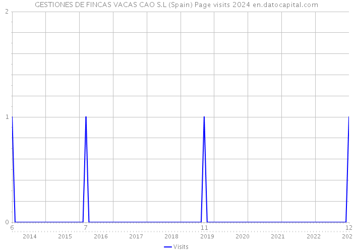 GESTIONES DE FINCAS VACAS CAO S.L (Spain) Page visits 2024 
