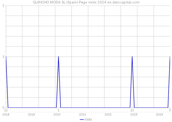 QUINCHO MODA SL (Spain) Page visits 2024 