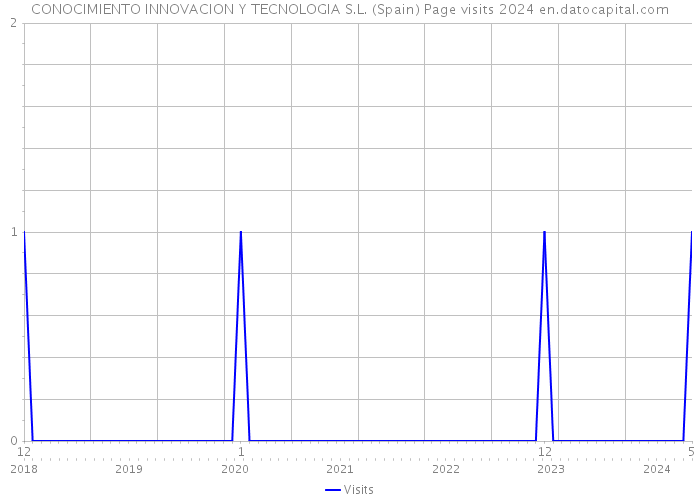 CONOCIMIENTO INNOVACION Y TECNOLOGIA S.L. (Spain) Page visits 2024 