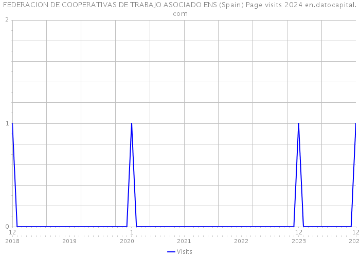 FEDERACION DE COOPERATIVAS DE TRABAJO ASOCIADO ENS (Spain) Page visits 2024 