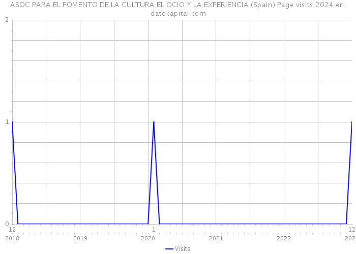 ASOC PARA EL FOMENTO DE LA CULTURA EL OCIO Y LA EXPERIENCIA (Spain) Page visits 2024 