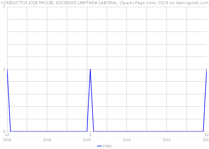 CONDUCTOS JOSE MIGUEL SOCIEDAD LIMITADA LABORAL. (Spain) Page visits 2024 