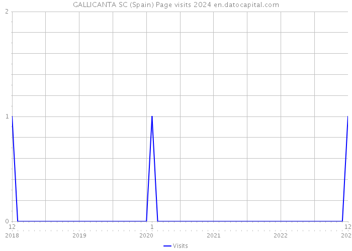 GALLICANTA SC (Spain) Page visits 2024 