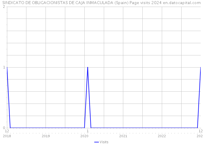 SINDICATO DE OBLIGACIONISTAS DE CAJA INMACULADA (Spain) Page visits 2024 