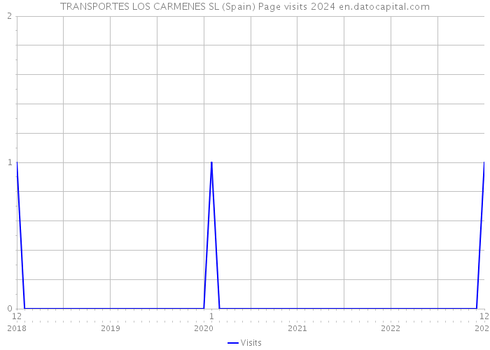 TRANSPORTES LOS CARMENES SL (Spain) Page visits 2024 