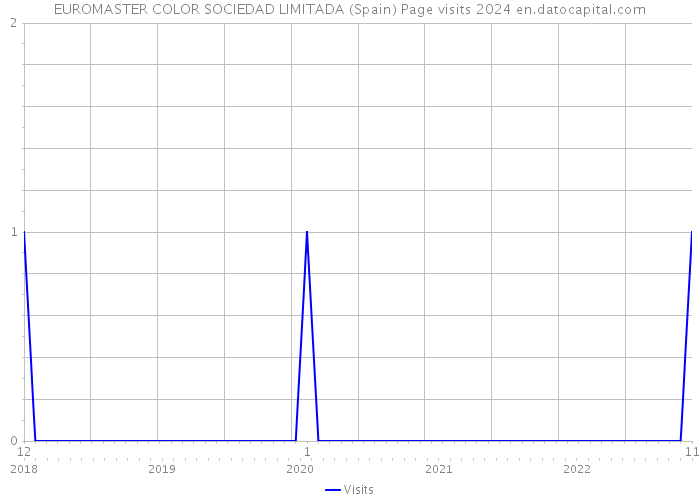 EUROMASTER COLOR SOCIEDAD LIMITADA (Spain) Page visits 2024 