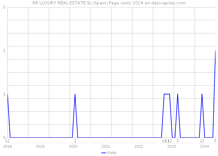 RR LUXURY REAL ESTATE SL (Spain) Page visits 2024 
