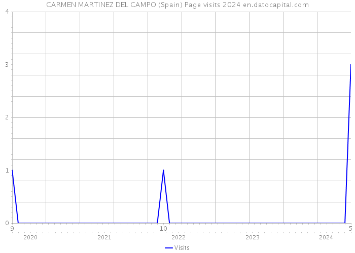 CARMEN MARTINEZ DEL CAMPO (Spain) Page visits 2024 