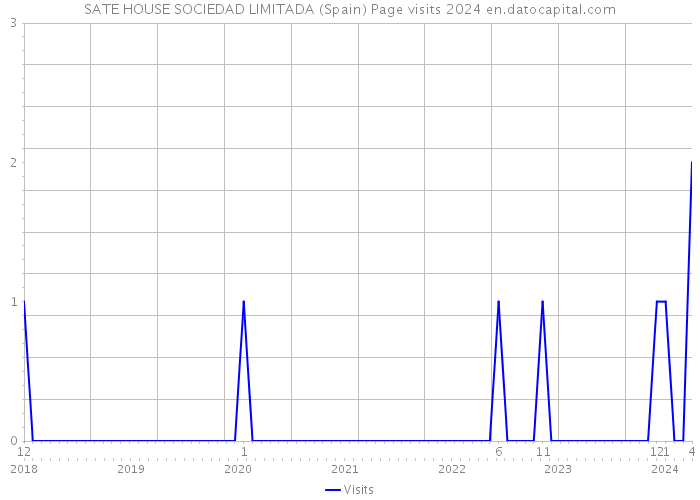 SATE HOUSE SOCIEDAD LIMITADA (Spain) Page visits 2024 