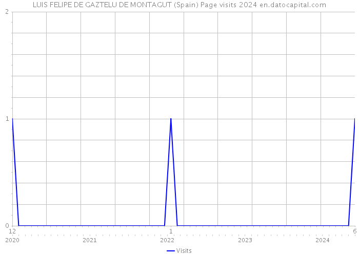 LUIS FELIPE DE GAZTELU DE MONTAGUT (Spain) Page visits 2024 