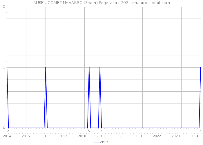 RUBEN GOMEZ NAVARRO (Spain) Page visits 2024 