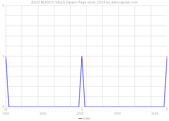 JULIO BLASCO VALLS (Spain) Page visits 2024 
