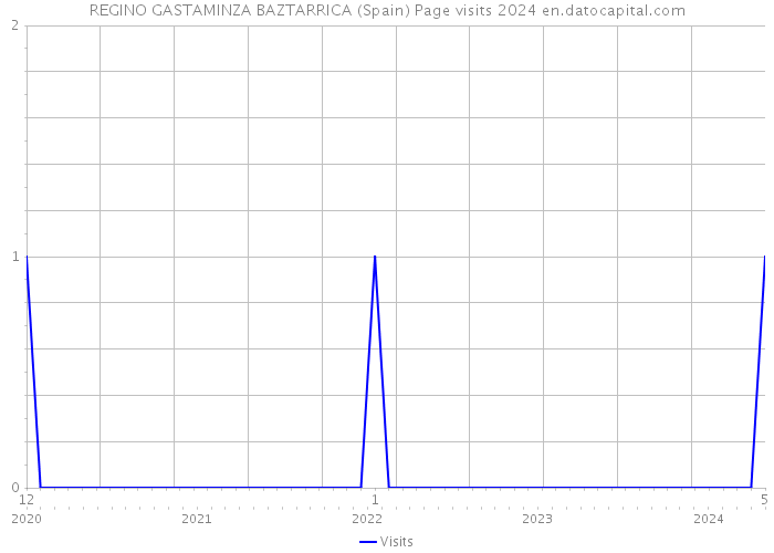 REGINO GASTAMINZA BAZTARRICA (Spain) Page visits 2024 