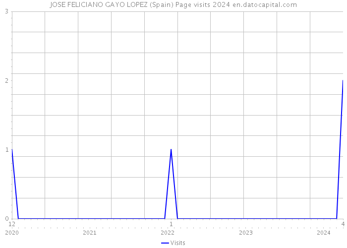JOSE FELICIANO GAYO LOPEZ (Spain) Page visits 2024 