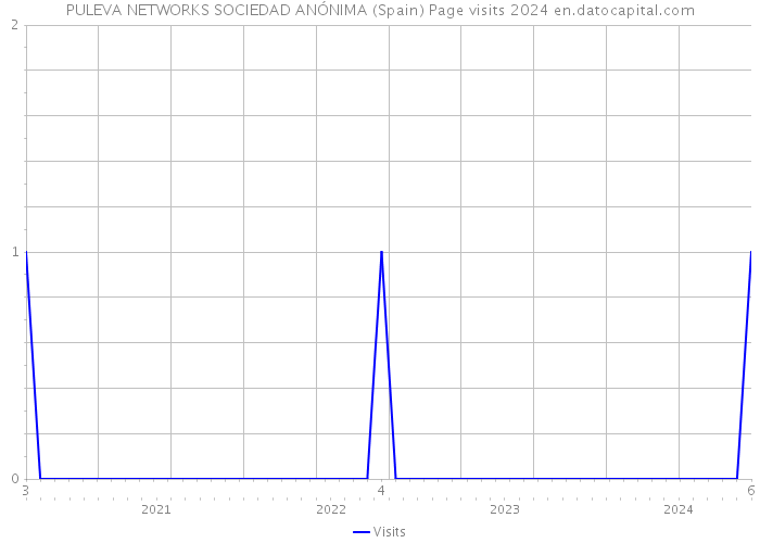 PULEVA NETWORKS SOCIEDAD ANÓNIMA (Spain) Page visits 2024 
