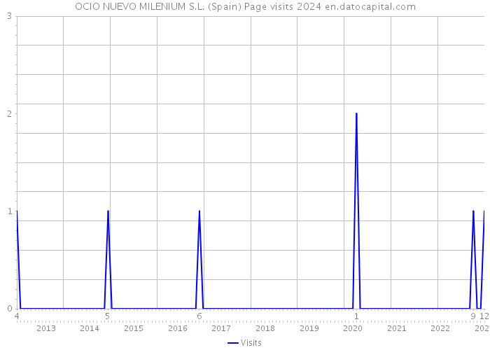 OCIO NUEVO MILENIUM S.L. (Spain) Page visits 2024 
