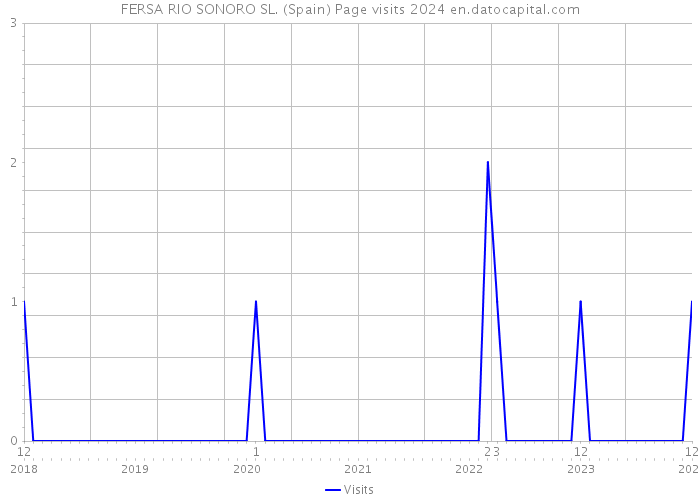 FERSA RIO SONORO SL. (Spain) Page visits 2024 