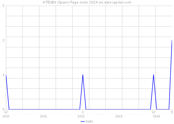 ATENEA (Spain) Page visits 2024 