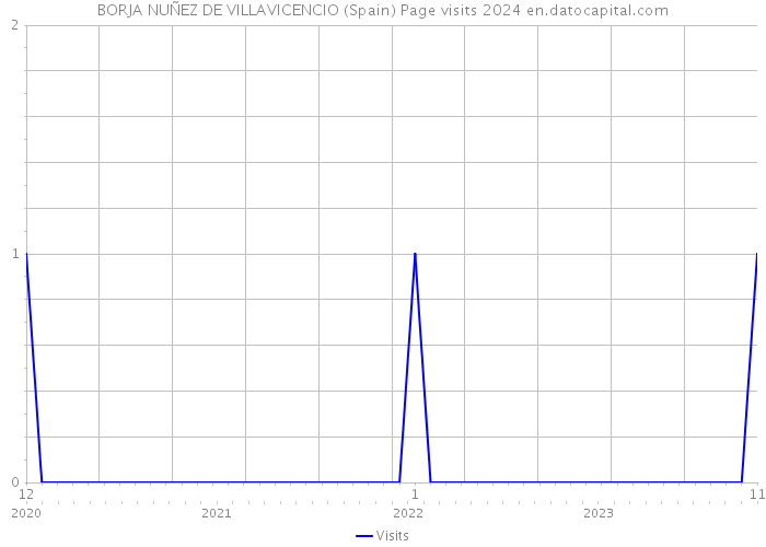 BORJA NUÑEZ DE VILLAVICENCIO (Spain) Page visits 2024 