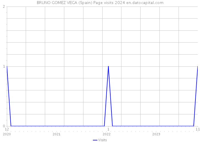 BRUNO GOMEZ VEGA (Spain) Page visits 2024 