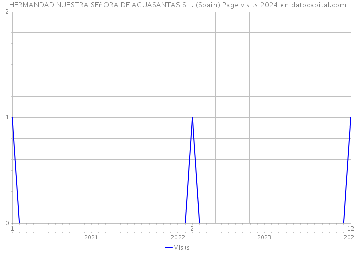 HERMANDAD NUESTRA SEñORA DE AGUASANTAS S.L. (Spain) Page visits 2024 