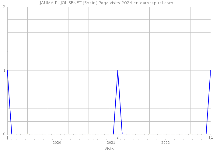 JAUMA PUJOL BENET (Spain) Page visits 2024 