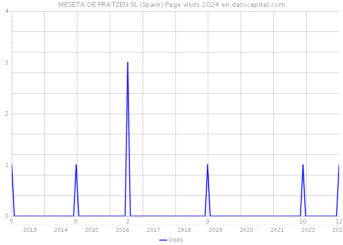 MESETA DE PRATZEN SL (Spain) Page visits 2024 