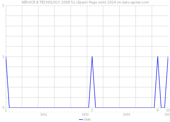 SERVICE & TECNOLOGY 2008 S.L (Spain) Page visits 2024 