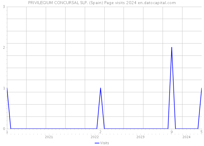 PRIVILEGIUM CONCURSAL SLP. (Spain) Page visits 2024 