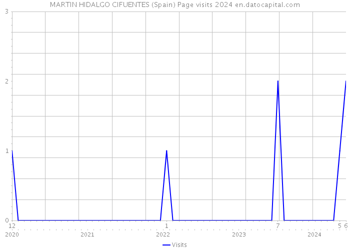 MARTIN HIDALGO CIFUENTES (Spain) Page visits 2024 